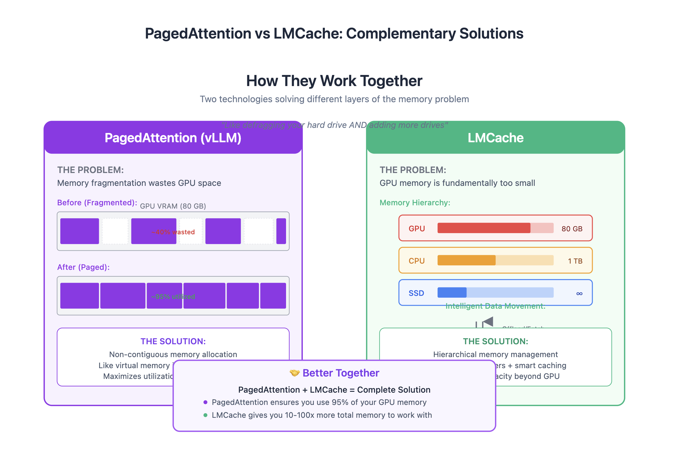 PagedAttention vs. LMCache
